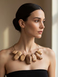 Raw Diamonds — Ancient Olive Wood Collar | Mendoza Argentina
