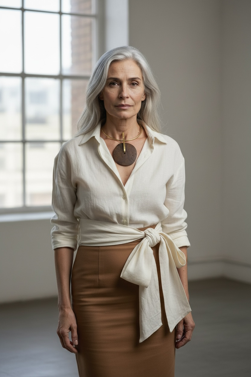 Núcleo — Black Walnut Root Necklace | Wearable Sculpture